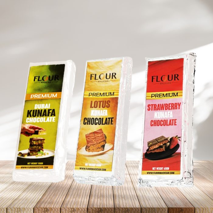 Pack of 3 Dubai Kunafa Flavoured Chocolate