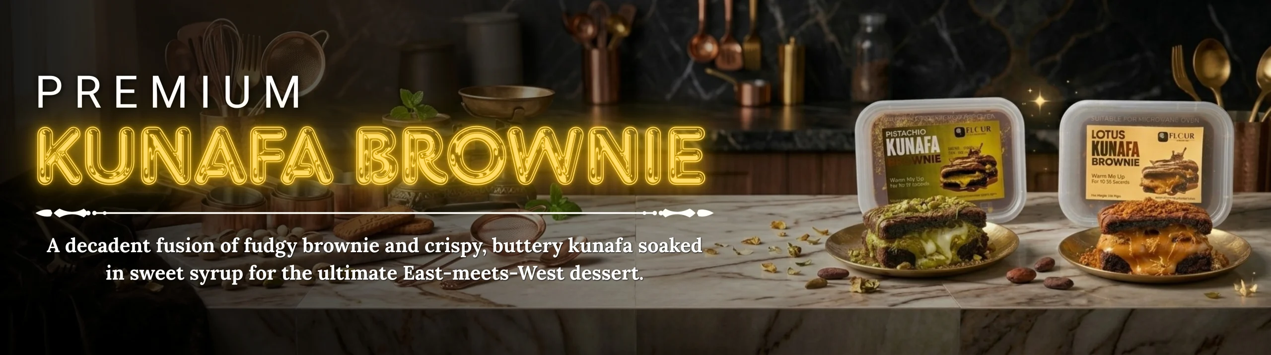 FLOUR MAGICIAN KUNAFA BROWNIE WEB BANNER