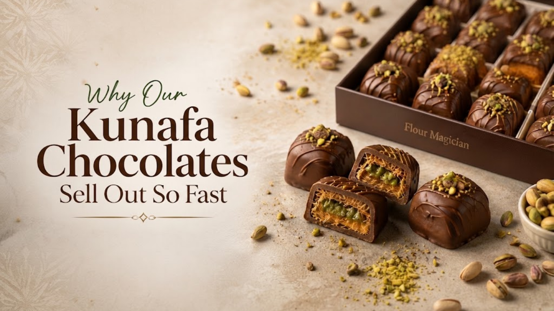 why our kunafa chocolates sell out so fast