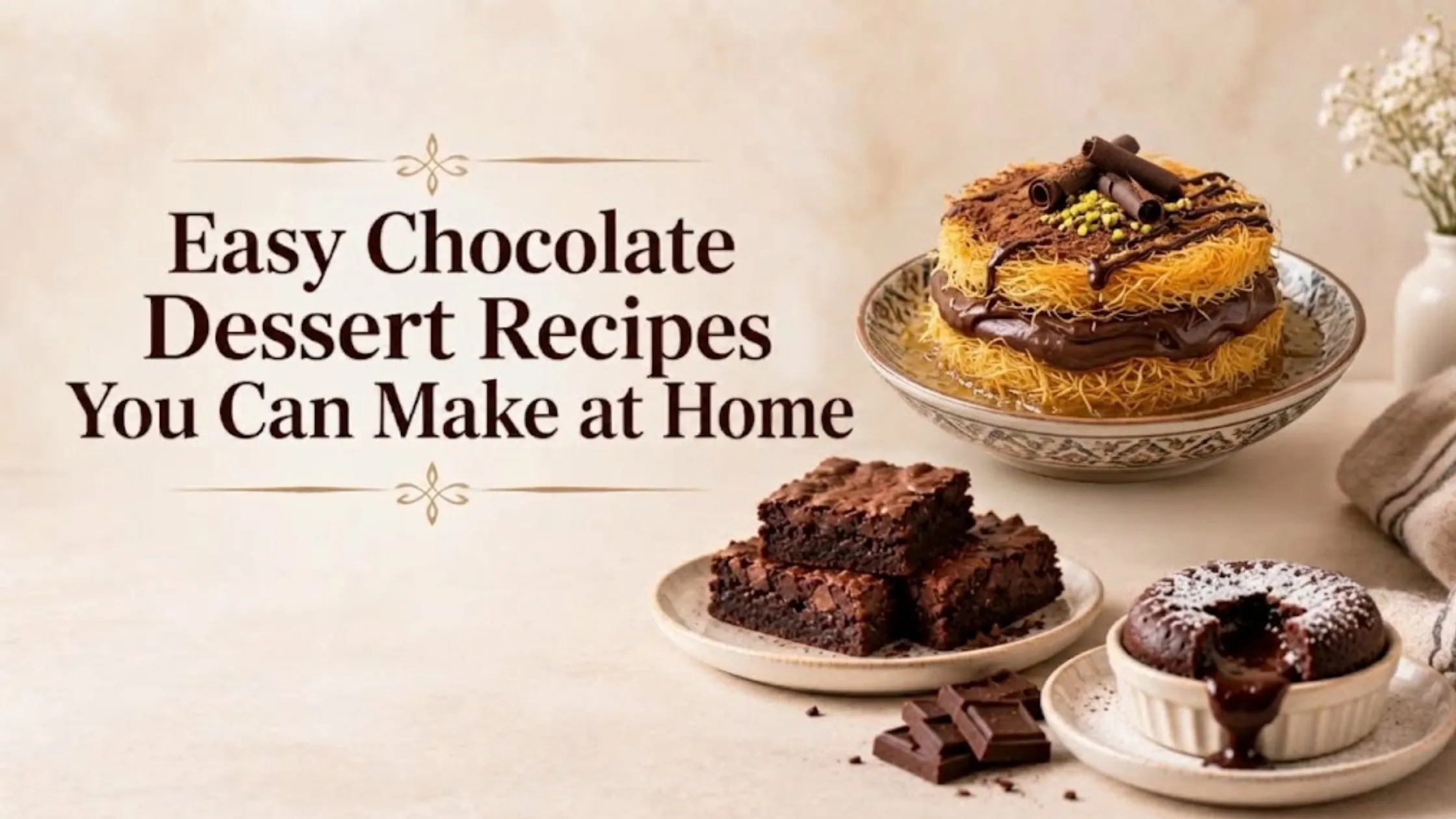 Easy Chocolate Dessert Recipes You Can Make at Home